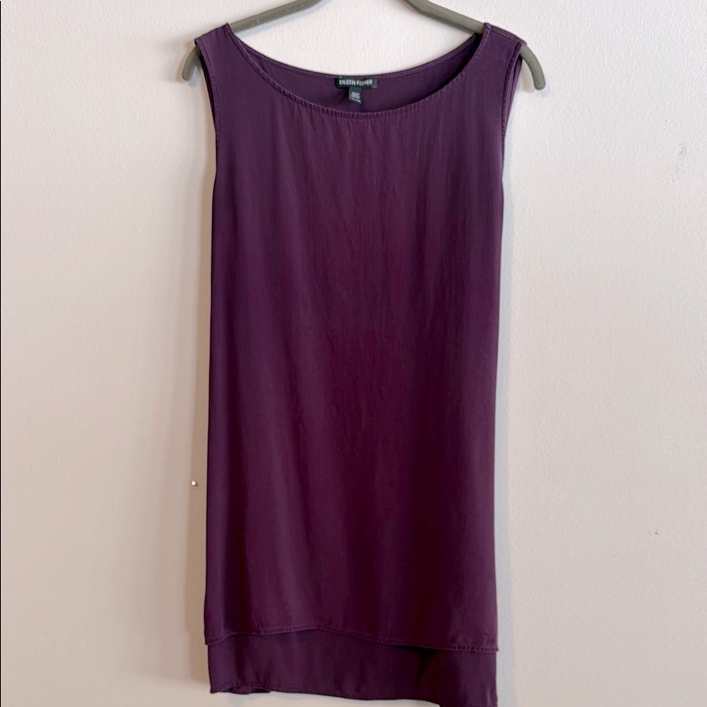Eileen Fisher Purple Relaxed Tank Top